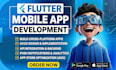 do flutter app development, android and ios app development as flutter developer