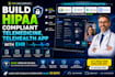 build and integrate a telehealth,telemedicine app with healthcare software