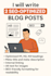 create 2 SEO optimized blogs