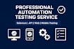 provide automation testing with selenium, java, rest assured