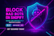secure shopify store add bot protection captcha country lock