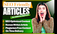 write SEO friendly articles for fast google adsense approval