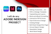 handle adobe indesign projects within 24 hours