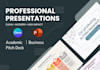 design professional canva and powerpoint presentations for business, academics