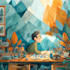 create watercolor and digital illustrations