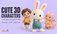 do cute 3d character modeling mascots and chibi figures for printing