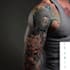 draw a full sleeve tattoo design unique modern