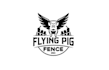 design unique pig fly creativity logo