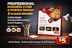 design professional business flyers, posters or real estate flyers in 12 hours