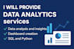 be your freelancer data analytics consultant and product manager