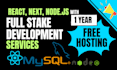 do full stake development as backend frontend website developer in react, nodejs