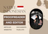 proofread and edit as a native indonesian speaker
