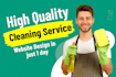 create cleaning service plumber handyman and electrician website