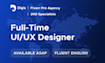 provide a full time UI and UX designer