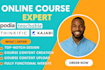 setup and design your canvas lms elearning website, online course circle lms