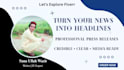 write press releases that turn your news into headlines