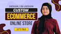 design custom ecommerce website design with react and nextjs