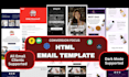 convert and code figma, psd to high converting sendinblue html email template