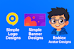 design cartoon avatars and simple logo designs