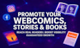 promote your webtoon, webcomic promotion, comic, tapas, manga
