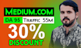 write and guest posts premium sites backlinks on linkedin,com and medium,com