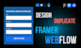 design framer website design webflow figma to framer duplicate website
