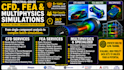 do cfd, fea and multiphysics simulations using ansys, star ccm and comsol