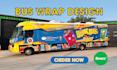 create vehicle wrap decals for bus wrap, car wrap, truck wrap, trailer wrap