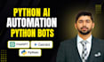 do python ai automation, python bots, automation scripts as python developer