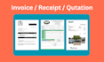 create professional invoice and receipt