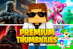 create high quality gaming thumbnail art