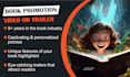 do book promotion video or trailer with page flip