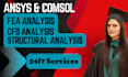 do cfd, fea and thermal analysis using ansys and abaqus