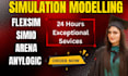 do  simulation using arena anylogic flexsim simio