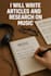 write articles and research about music