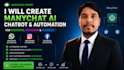 create a facebook page and setup manychat messenger chatbot