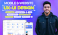 do mobile app, web app website UI UX design in figma