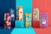 design a creative food product packaging, pouch, box design