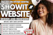 redesign showit website design showit website blog seo customize showit template