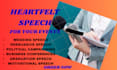 write you a captivating speech and romantic vows