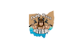 design wonderful axe throwing tournament logo