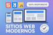 develop a modern website with HTML, CSS, and javascript
