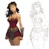 design premium superhero caricature character