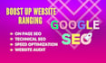 do on page seo and technical optimization for your website