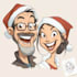 draw christmas cartoon caricature