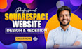 build squarespace website, design or redesign squarespace website, landing page