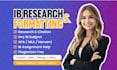 write and check ib extended essay, ia, hl, sl, ee, io, ias, ess