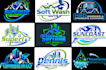 create cleaning, power washing and pressure washing logo