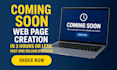 create coming soon page with countdown and  email signup