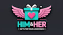 design a 3d romantic gift logo for couples, shops and brands
